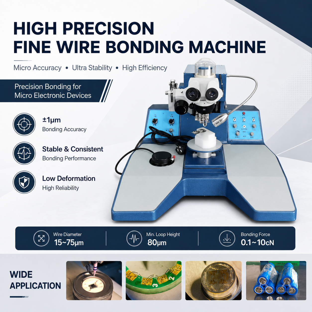 Fine wire bonder product specifications